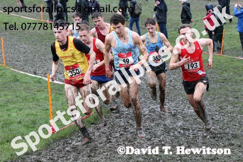 Senior boys 2019 New Balance English Schools Cross Country Champs, Temple Newsam, Leeds. Photo:  David T. Hewitson/Sports for All Pics